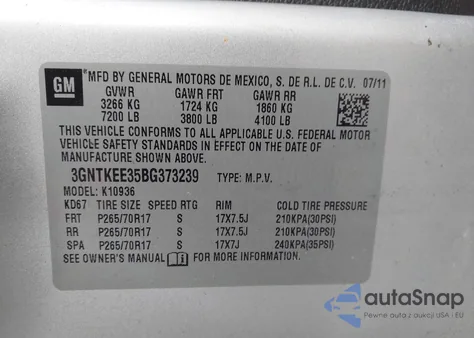 2011 Chevrolet Avalanche 1500 Ls from USA, damaged, VIN 3GNTKEE35BG373239